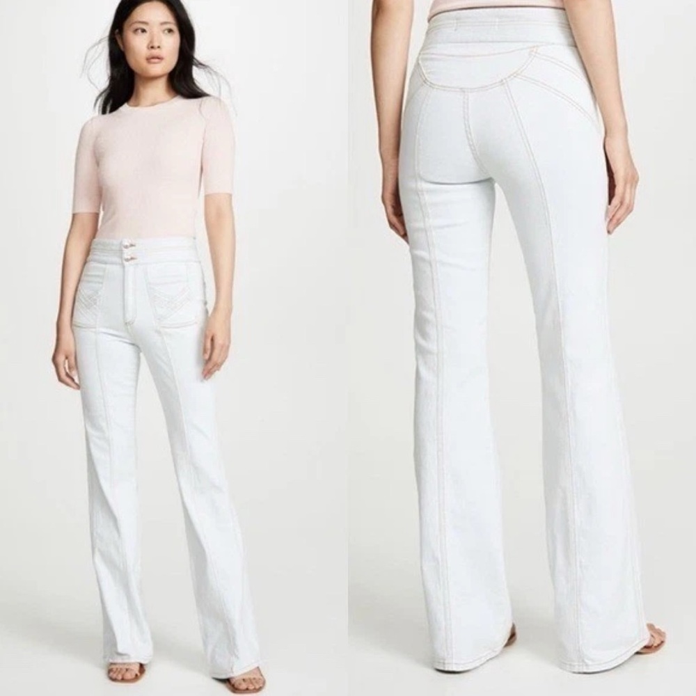 Veronica Beard Farrah Wide Leg Jeans